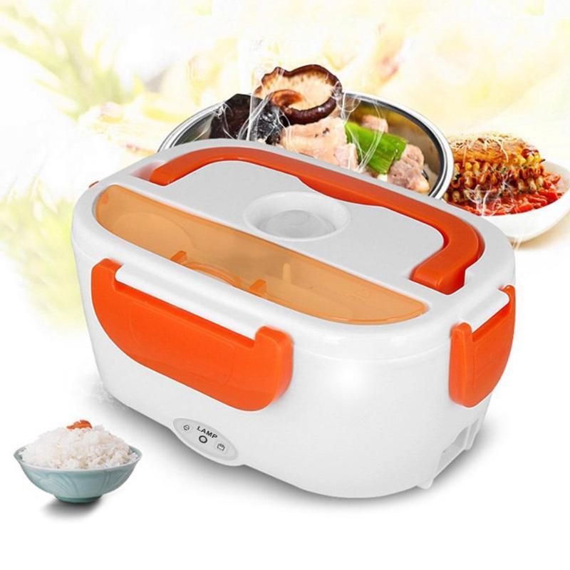 220V Portable Mini Electric Lunch Box Stainless Steel Liner Double Insulation