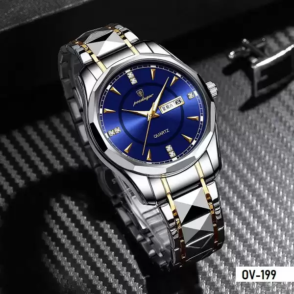 POEDAGAR Brand Luxury Men wrist Watch with 1 year warranty Code OV-199